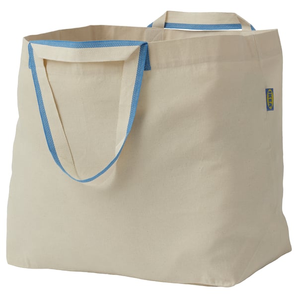 SPIKRAK Bolsa para compras, algodón/natural, 50 l
