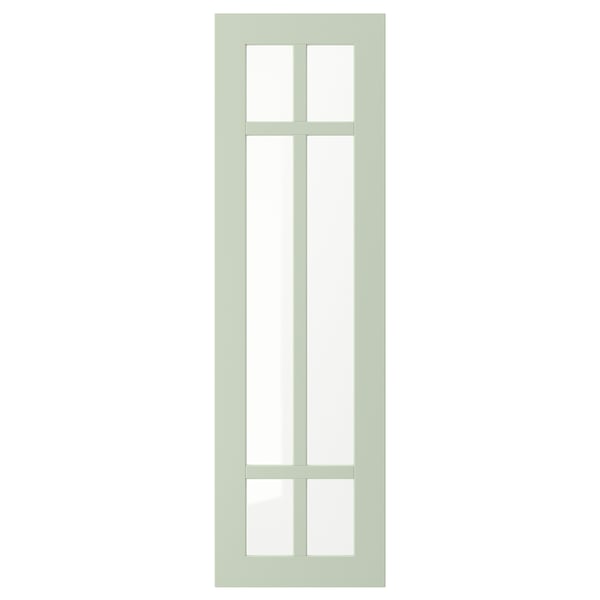 STENSUND Puerta de vidrio, menta, 30x100 cm