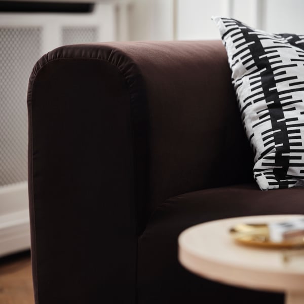 STOCKHOLM 2025 Sofá 2 cuerpos, Alhamn café oscuro