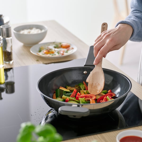 STRÅLFENA Cuchara de cocina, abedul macizo, 29 cm