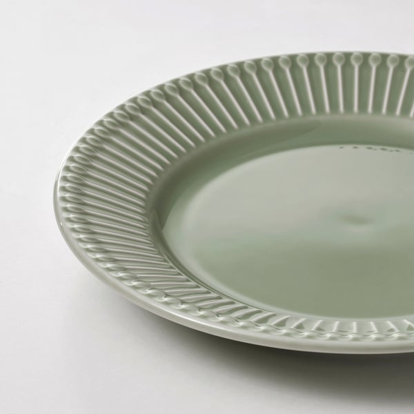 STRIMMIG Plato de pan, gres menta, 21 cm