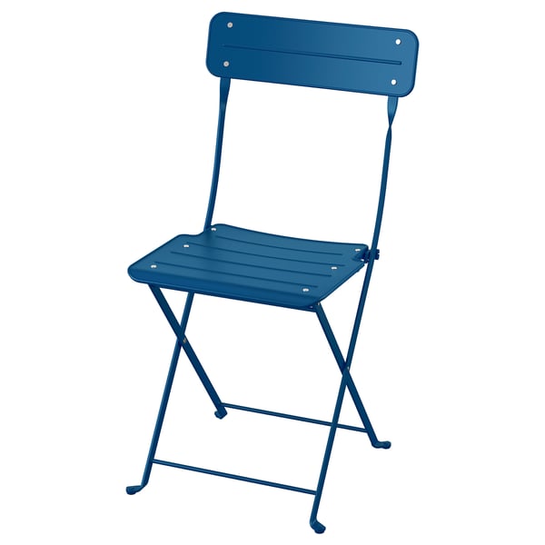 SUNDSÖ Silla plegable, azul oscuro ext
