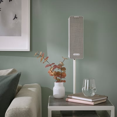 SYMFONISK Soporte de pie para parlante WiFi, blanco