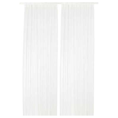 TERESIA Velo, 1 par, blanco, 145x250 cm