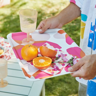 TOFSAND Servilleta de papel, rosado, 33x33 cm