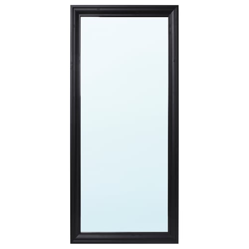 TOFTBYN Espejo, negro, 75x165 cm