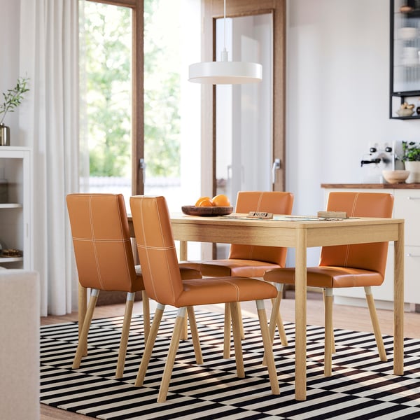 TONSTAD Silla, Bomstad ocre/efecto roble