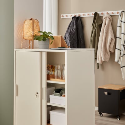 TROTTEN Gabinete, blanco, 80x55x110 cm