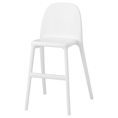 URBAN Silla de comer infantil, blanco