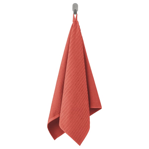 VÅGSJÖN Toalla de mano, naranja/rojo, 50x100 cm