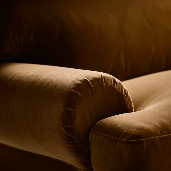 VALNÄS Sofá 3 cuerpos, Alhamn ocre oscuro