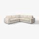 VIMLE Sofá 4 cuerpos seccional, con apoyabrazos anchos/Gunnared beige