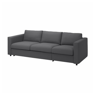 VIMLE Sofá cama 3 cuerpos, Hallarp gris