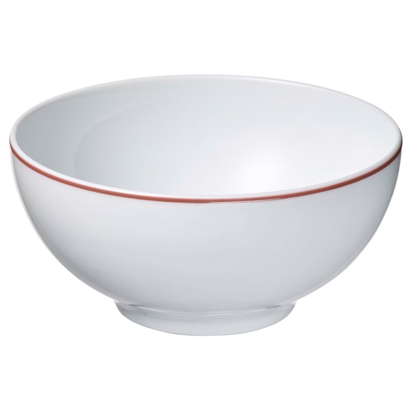 VINTERFINT Bowl, blanco/rojo, 13 cm