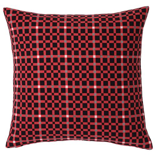 VINTERFINT Funda de cojín, a cuadros rojo, 50x50 cm