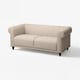 VISKAFORS Sofá 2 cuerpos, Lejde beige/café