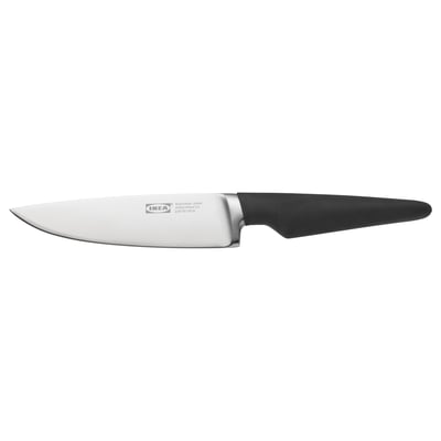 VÖRDA Cuchillo multiuso, negro, 14 cm