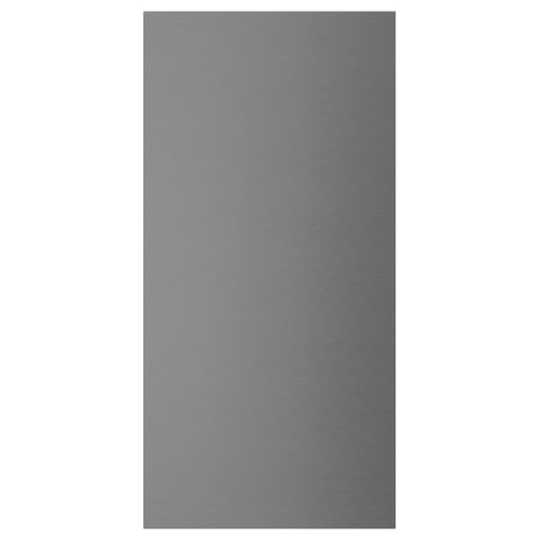 VOXTORP Panel lateral, efecto acero inoxidable, 39x80 cm