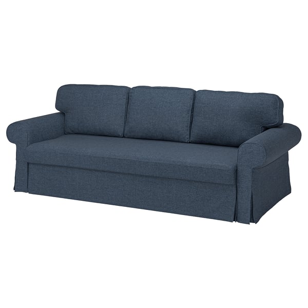 VRETSTORP Sofá cama 3 cuerpos, Kilanda azul oscuro