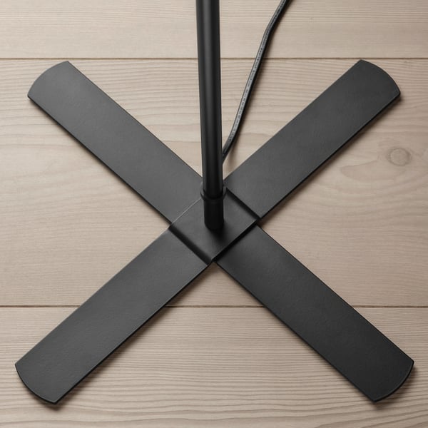 BARLAST Lámpara de pie, negro/blanco, 150 cm