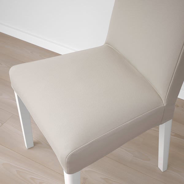 BERGMUND Silla, blanco/Hallarp beige