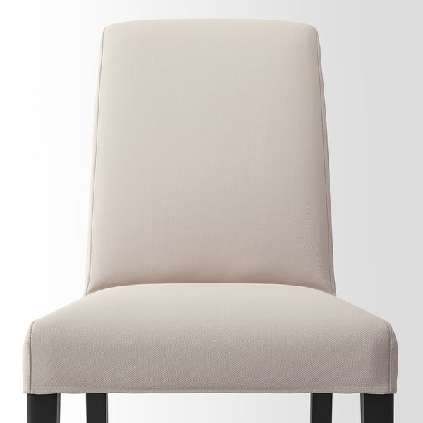 BERGMUND Silla, negro/Hallarp beige