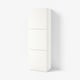 BESTÅ Estantería con puertas, blanco Lappviken/blanco, 60x42x193 cm