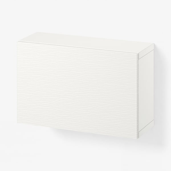 BESTÅ Estantería de cubos, blanco/Laxviken blanco, 60x22x38 cm