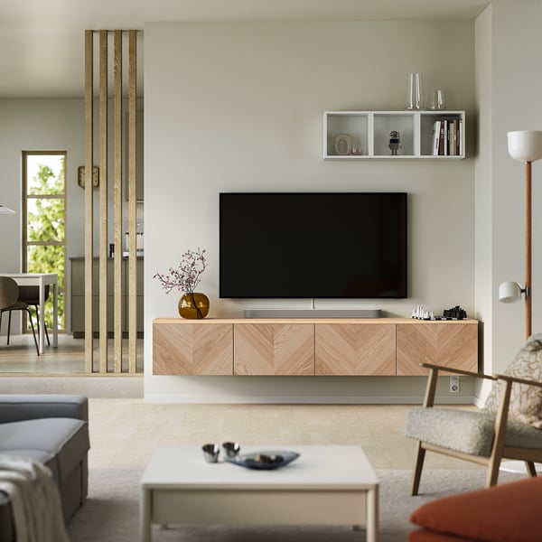BESTÅ Mueble TV con puertas