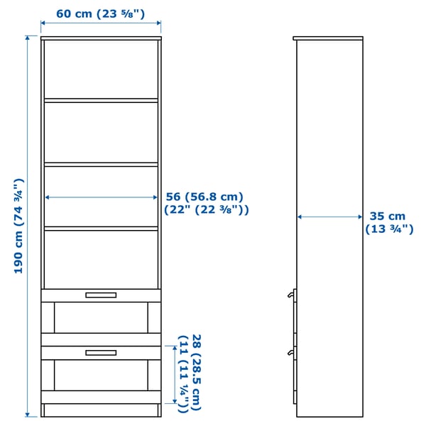 BRIMNES / BURHULT Mueble TV