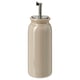 BRUGDHAJ Botella para aceite o vinagre, beige, 19 cm