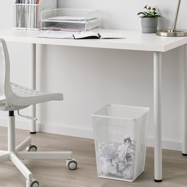 DRÖNJÖNS Papelera, blanco