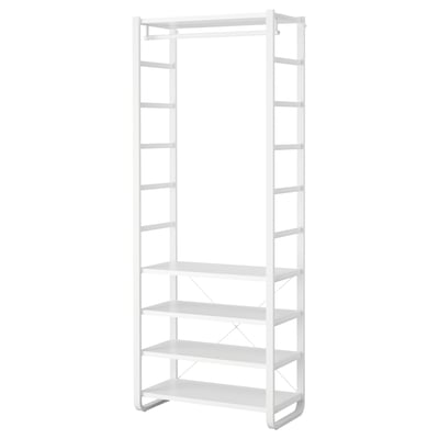ELVARLI Combinación de clóset, blanco, 84x40x216 cm