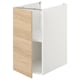 ENHET Armario bajo con repisa y puerta, blanco/Efecto roble, 40x62x75 cm