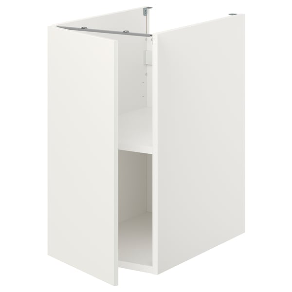 ENHET Armario bajo con repisa y puerta, blanco, 40x62x75 cm