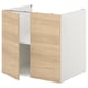 ENHET Armario bajo con repisa y puertas, blanco/Efecto roble, 80x62x75 cm