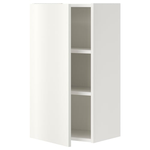 ENHET Armario pared 2 repisas/puertas, blanco, 40x32x75 cm