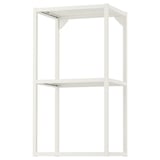 ENHET Estructura de pared con entrepaños, blanco, 40x30x75 cm