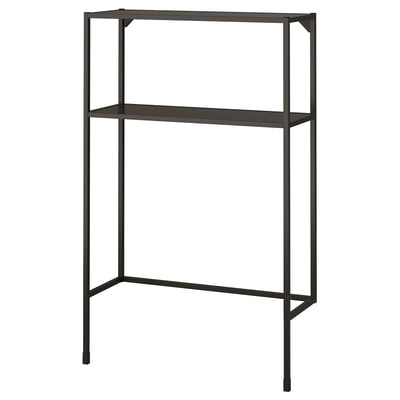 ENHET Estructura entrepaños lavandería, gris oscuro, 80x30x129 cm