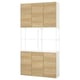 ENHET Mueble, blanco/Efecto roble, 120x32x225 cm