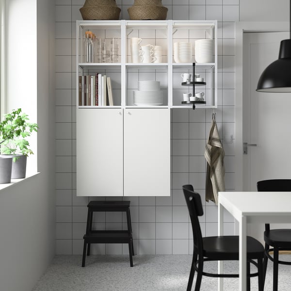 ENHET Mueble, blanco, 120x32x150 cm