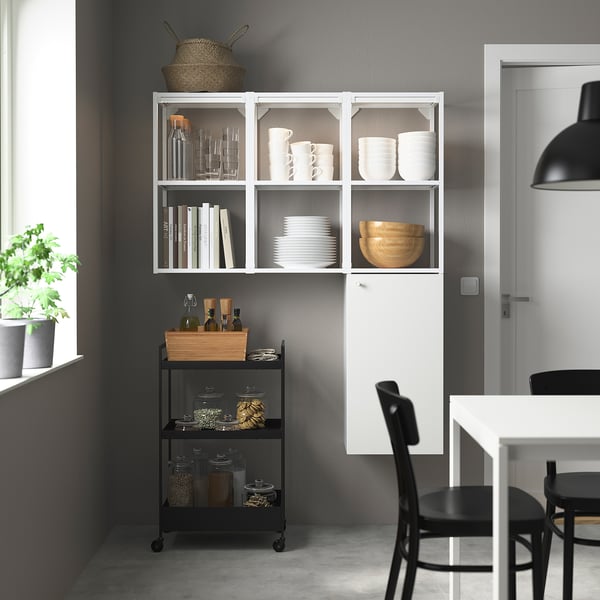 ENHET Mueble, blanco, 120x32x150 cm