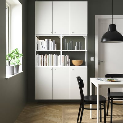 ENHET Mueble, blanco, 120x32x225 cm