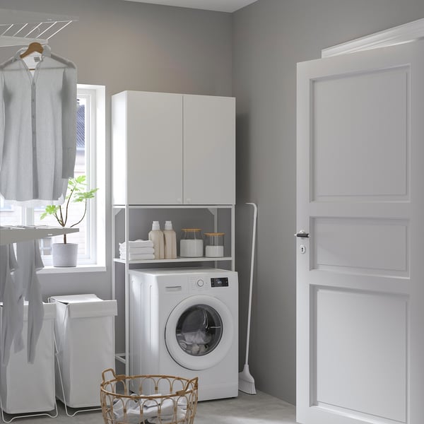 ENHET Mueble, blanco, 80x32x204 cm