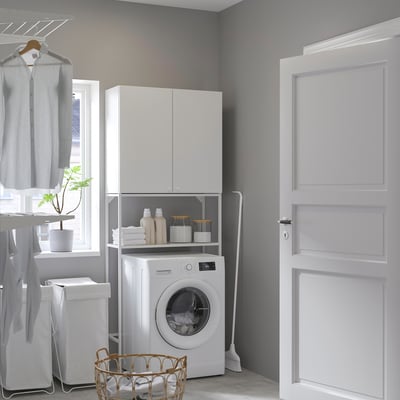 ENHET Mueble, blanco, 80x32x204 cm
