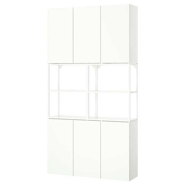 ENHET Mueble, blanco, 120x32x225 cm