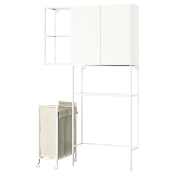 ENHET Mueble, blanco, 120x32x204 cm