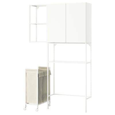 ENHET Mueble, blanco, 120x32x204 cm