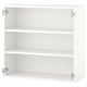 ENHET Mueble de pared con 2 entrepaños, blanco, 80x30x75 cm