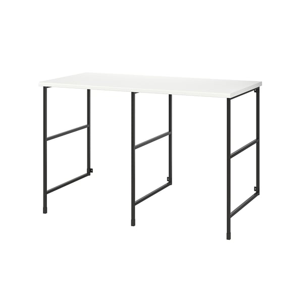 ENHET Mueble, gris oscuro/blanco Laminado, 139x63.5x87.5 cm